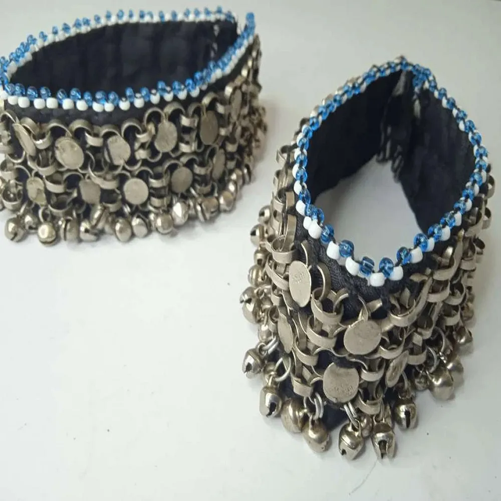 Tribal Anklet Pair With Silver Bells,Tribal Anklets