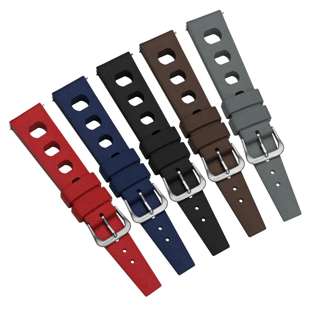 Tropical Regis FKM Rubber Watch Strap - Grey