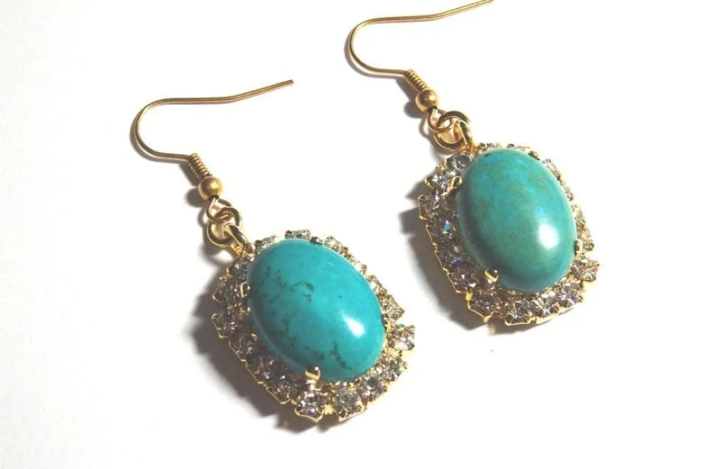 Turquoise and Rebeka earrings