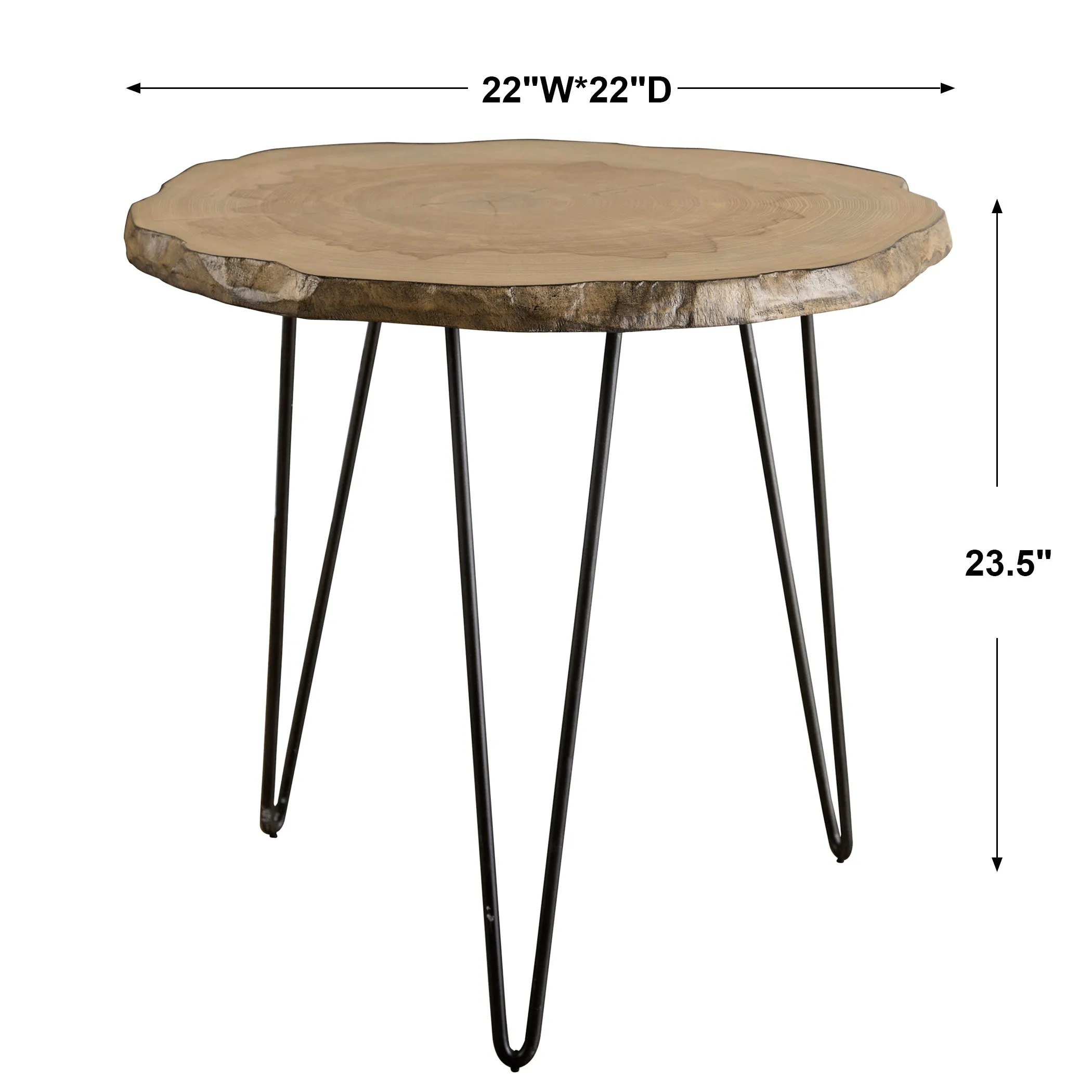 Uttermost Runay Wood Slab Side Table