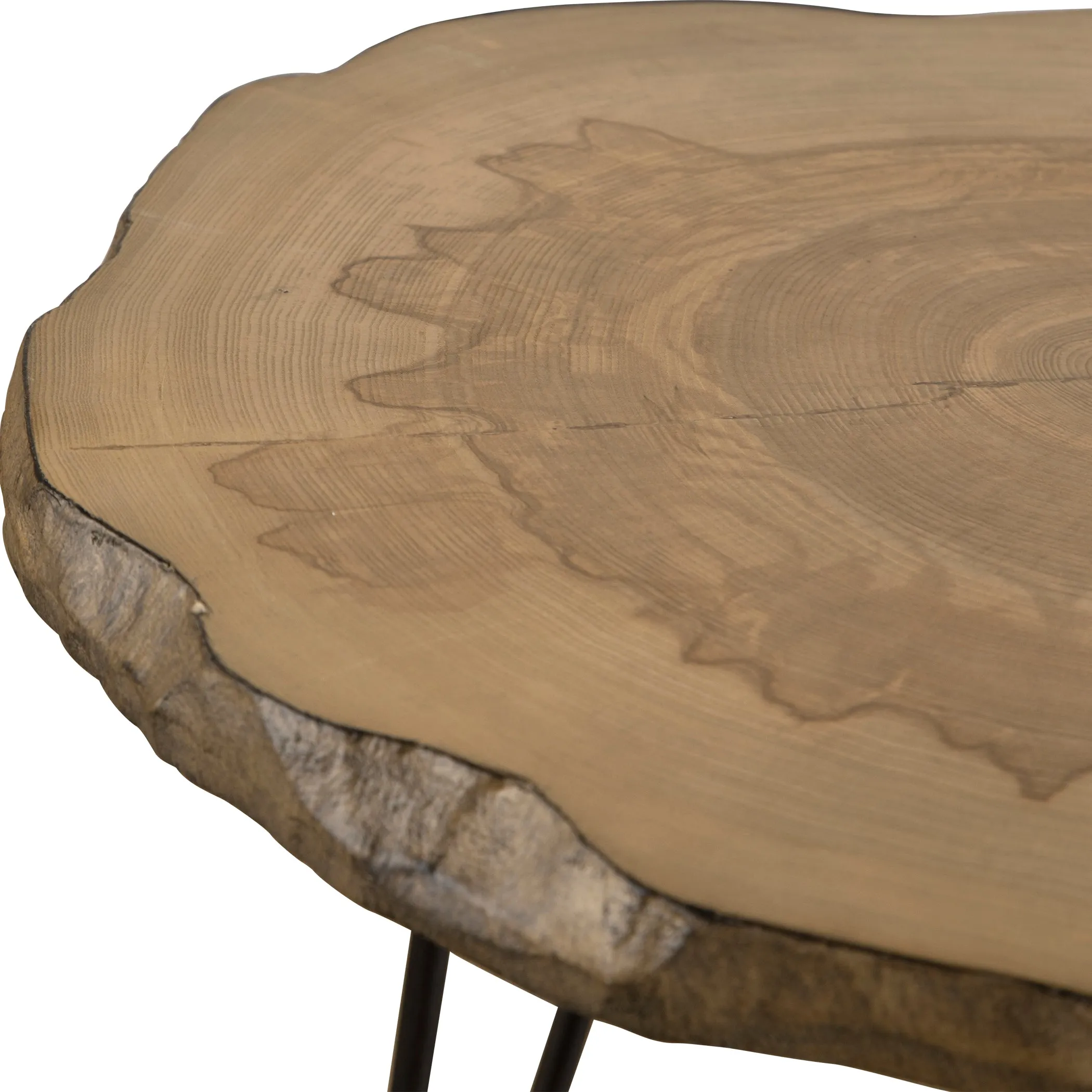 Uttermost Runay Wood Slab Side Table