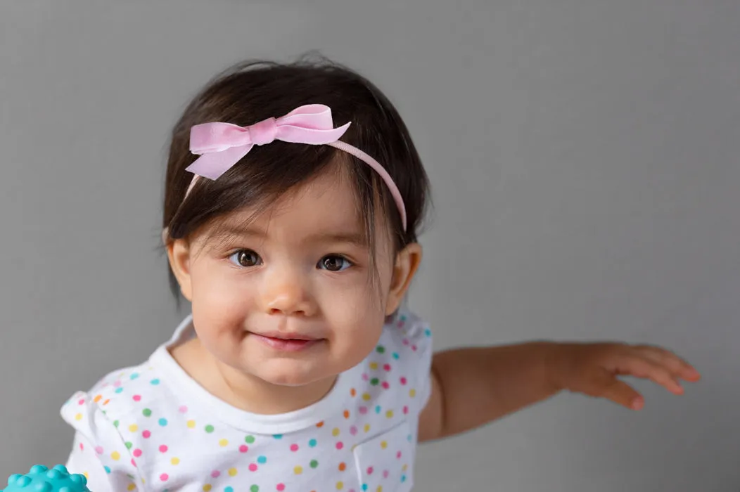 Velvet Baby Bow Headband