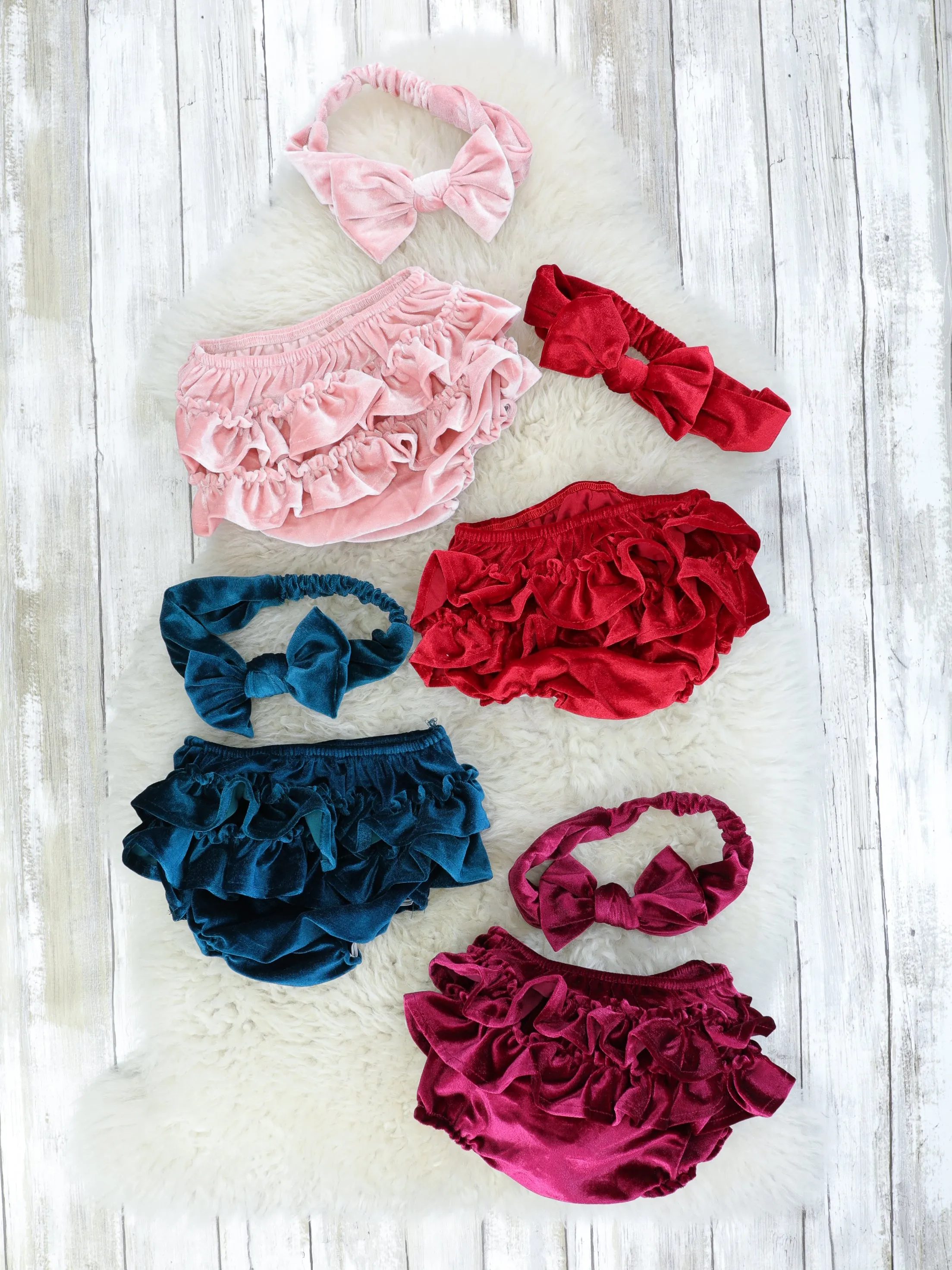 Velvet Bloomers with Headband