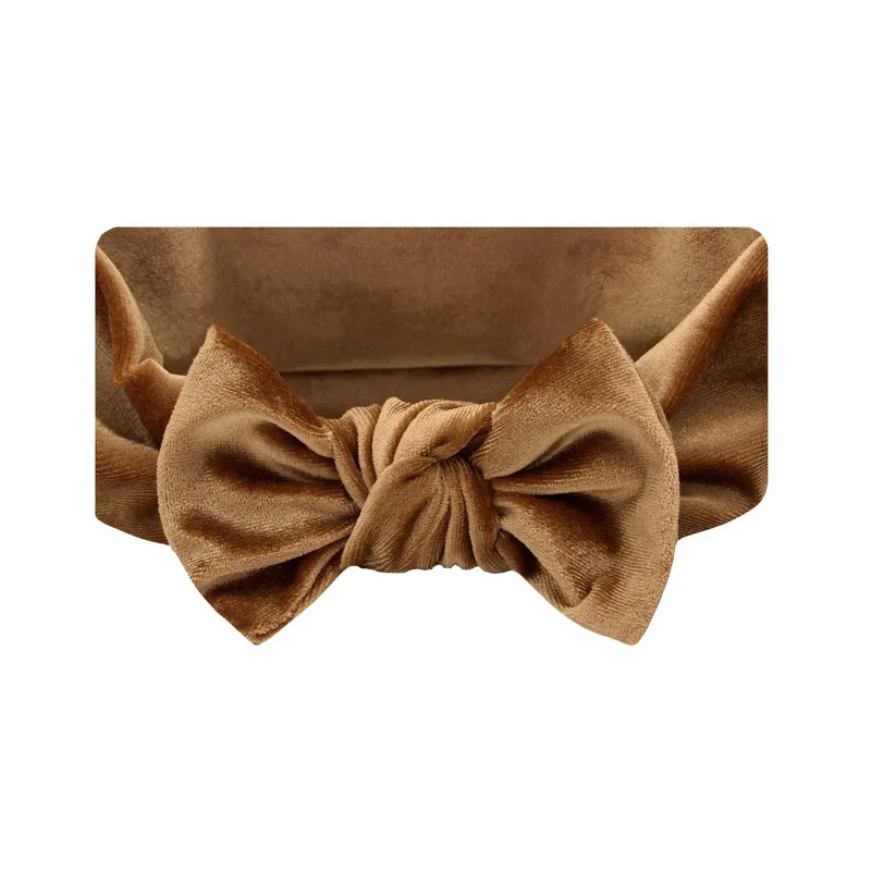 Velvet Cinnamon Knot Headband/Lou Lou