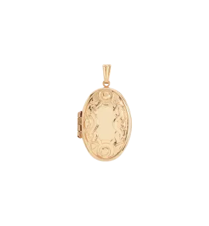 Vintage Oval Gilded Memory Locket