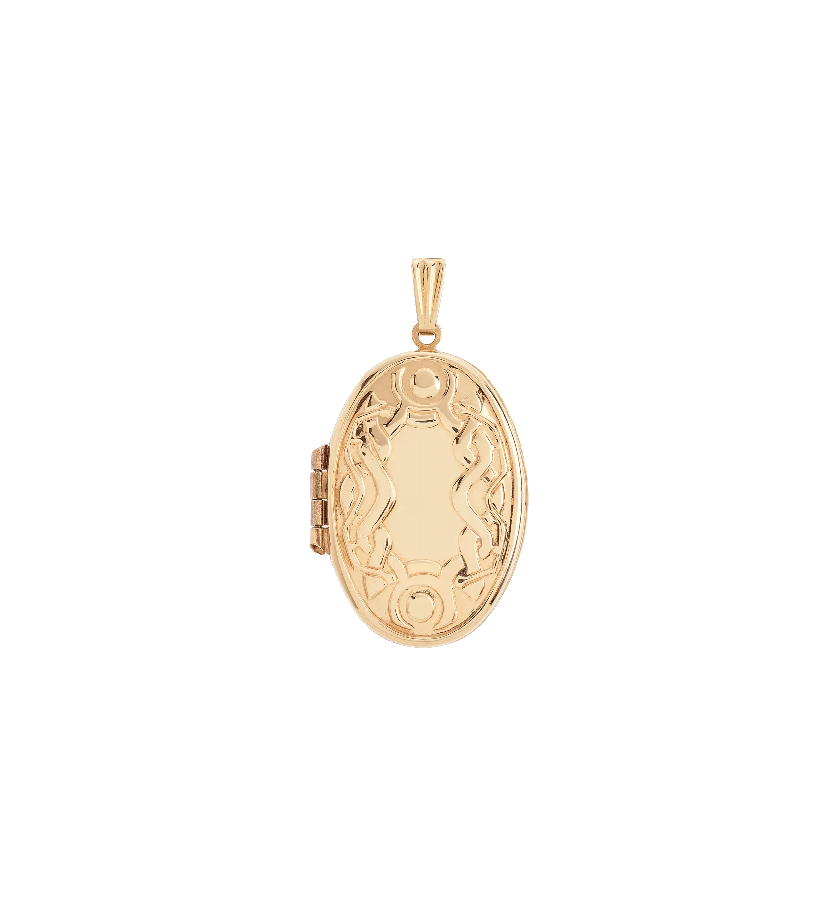 Vintage Oval Gilded Memory Locket