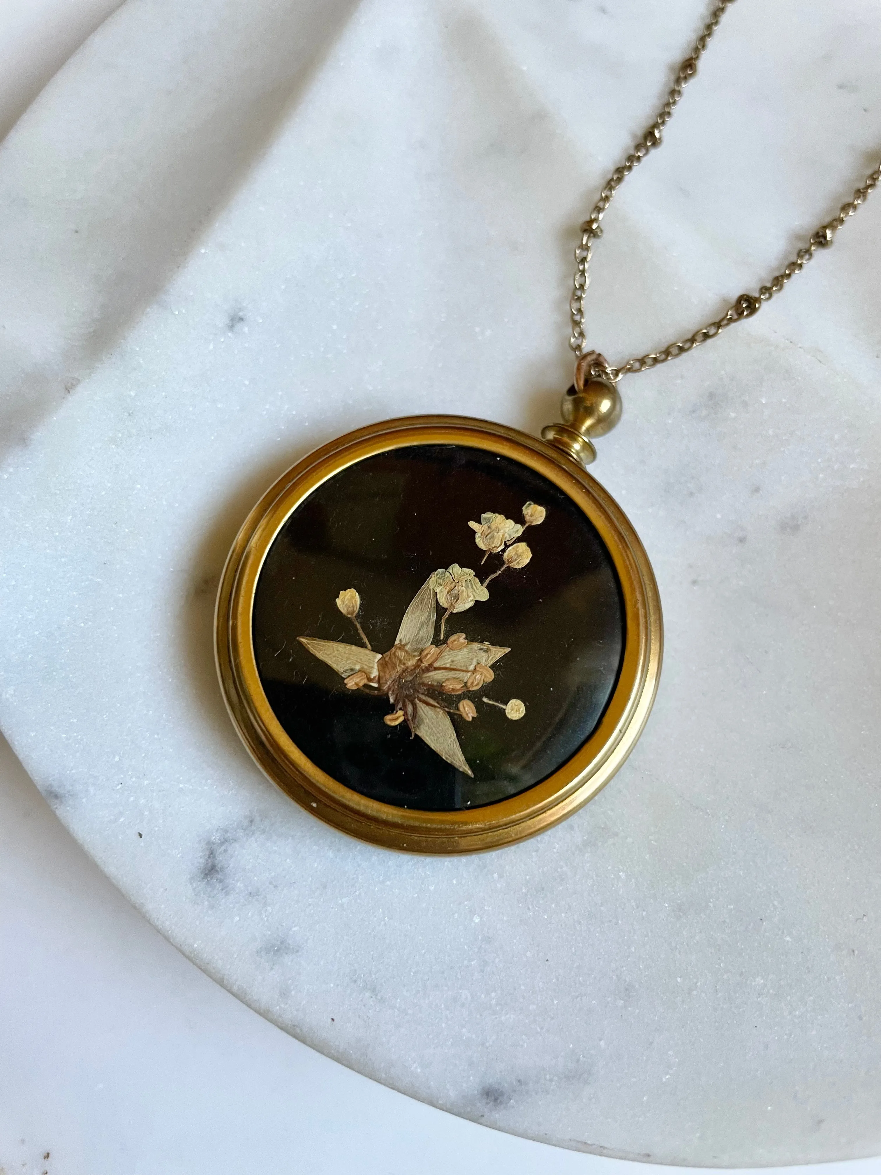 Vintage Secret Compartment Necklace