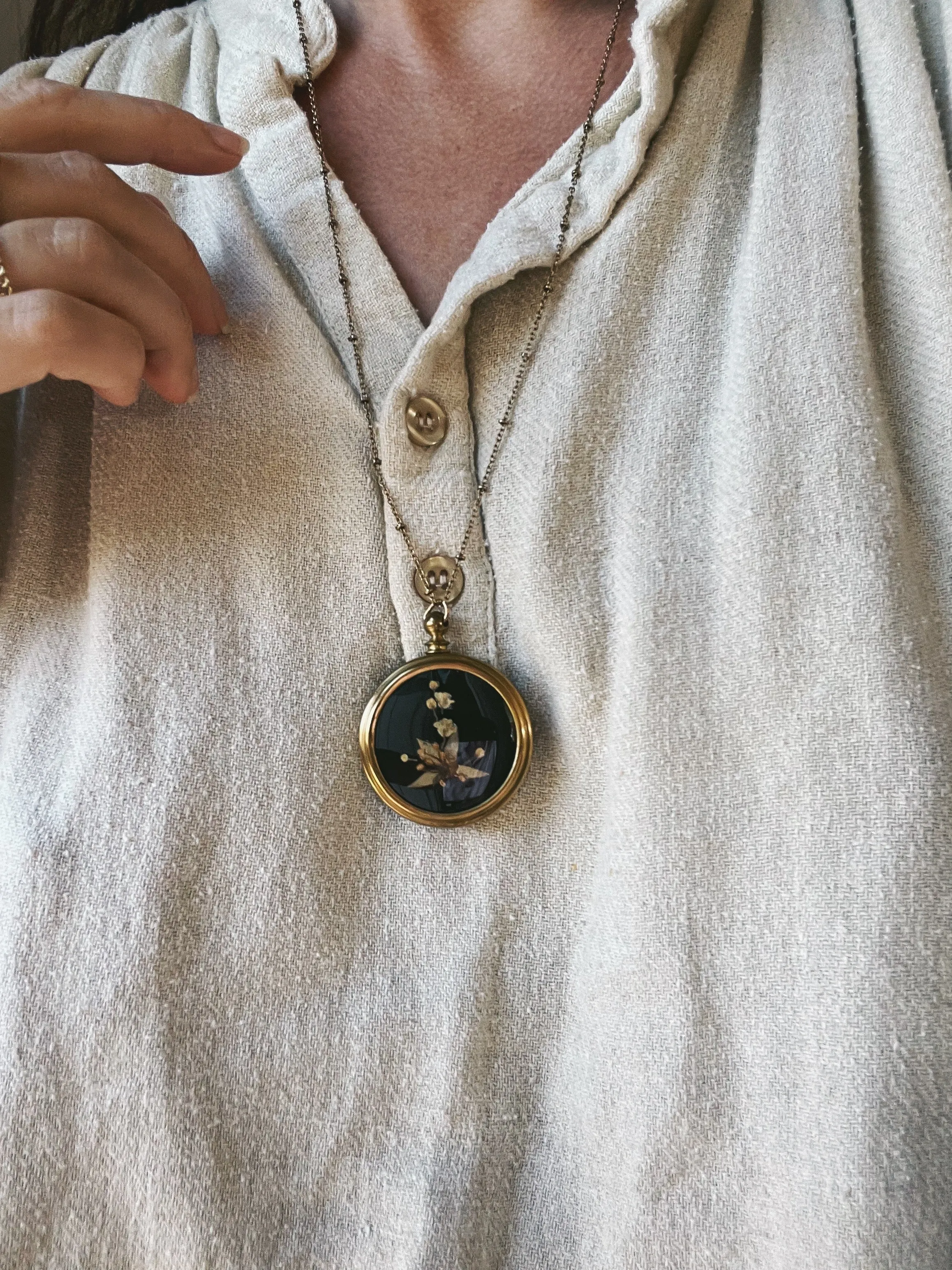 Vintage Secret Compartment Necklace